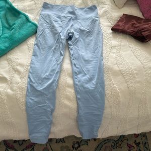 amazon light blue ankle length leggings